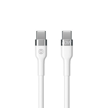 Forever kabel Flexible USB-C - USB-C 1,0 m 60W biały