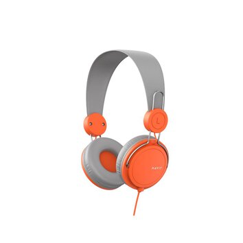 HAVIT słuchawki przewodowe HV-H2198d nauszne szaro-pomarańczowe
