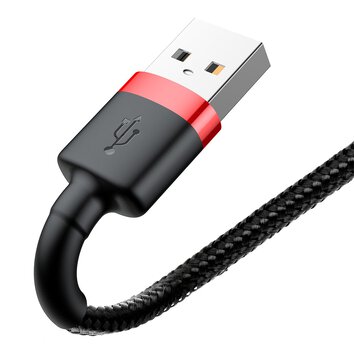 Baseus kabel Cafule USB - Lightning 1,0 m 2,4A czerwono-czarny