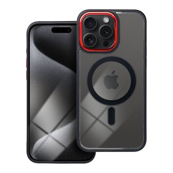 Futera Color Edge Mag Cover kompatybilny z MagSafe do IPHONE 15 PRO MAX czarno czerwony