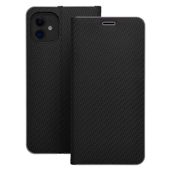 Kabura LUNA Book Carbon do IPHONE 16 Plus czarny