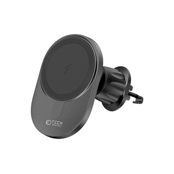 TECH-PROTECT MM15W-V1 MAGNETIC MAGSAFE VENT CAR MOUNT WIRELESS CHARGER 15W BLACK