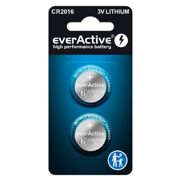 2 x bateria litowa mini everActive CR2016