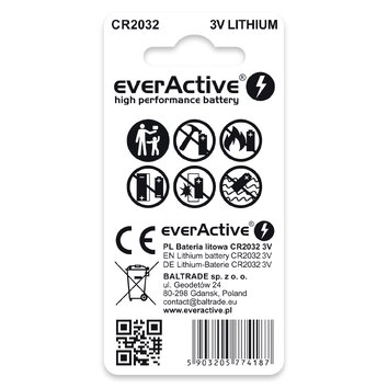 2 x bateria litowa mini everActive CR2032