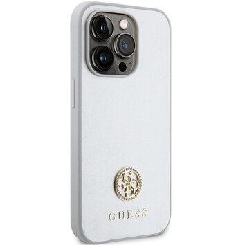 GUESS futera do IPHONE 15 Pro GUHCP15LPS4DGPS (Strass Metal Logo) srebrny