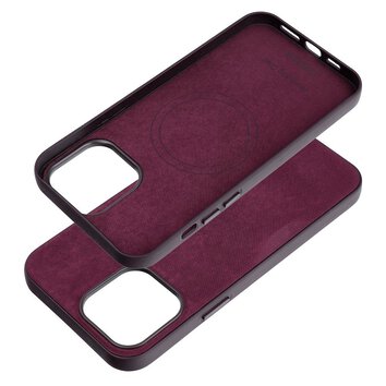 Woven Mag Cover kompatybilne z MagSafe do IPHONE 13 PRO MAX burgundowy