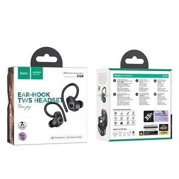 HOCO suchawki bezprzewodowe bluetooth TWS EQ8 czarne