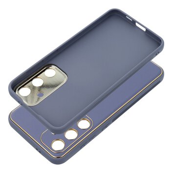 Futera LEATHER Case skrzany do SAMSUNG Galaxy S24 PLUS niebieski