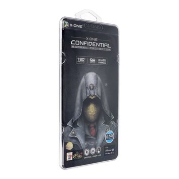Szko hartowane X-ONE Full Cover Extra Strong Privacy - do iPhone 15 Pro Max (full glue) czarny