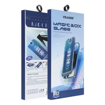 Szko Hartowane 6D Pro Veason Easy-Install Glass - do Iphone 15 Plus czarny