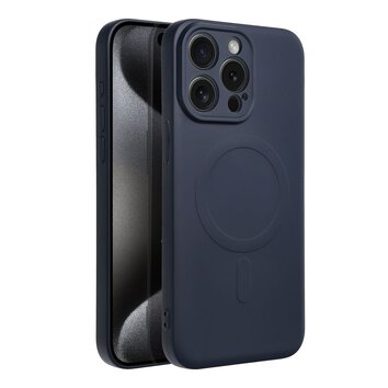 Futerał SILICONE MAG COVER kompatybilny z MagSafe do IPHONE 16 Pro tytanowy niebieski