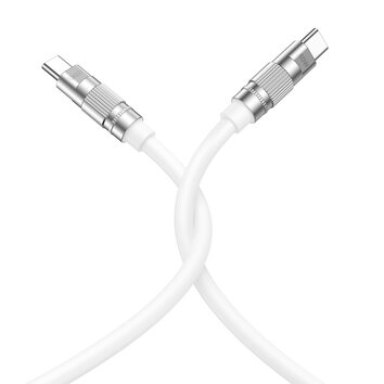 XO kabel NB-Q228B USB-C - USB-C 1,2m 60W biały