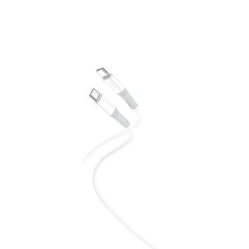 XO kabel NB-Q226B USB-C - USB-C 1m 60W biały