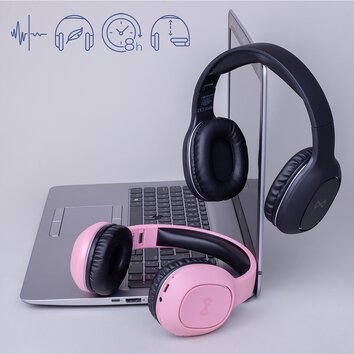 Forever słuchawki bezprzewodowe BTH-505 nauszne różowe