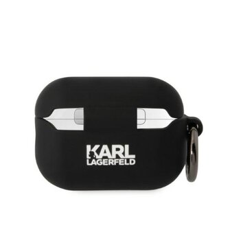 Karl Lagerfeld etui do Airpods Pro 2 KLAP2RUNCHK czarne 3D Silicone NFT Karl