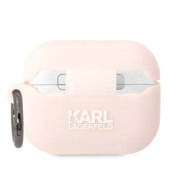 Karl Lagerfeld etui do Airpods Pro KLAPRUNCHP różowe 3D Silicone NFT Karl