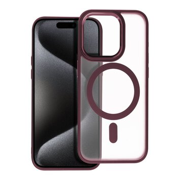 Futera Matte Mag Cover kompatybilny z MagSafe do IPHONE 15 PRO czerwony