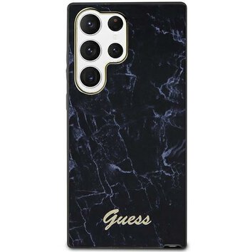 Guess nakładka do Samsung Galaxy S23 Ultra GUHCS23LPCUMAK czarna HC PU/TPU Marble