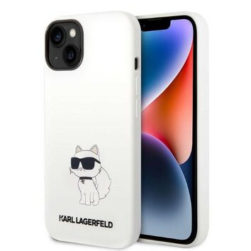 Karl Lagerfeld nakładka do iPhone Pro Max 14 6,7" KLHCP14XSNCHBCH biała HC Silicone NFT Choupette