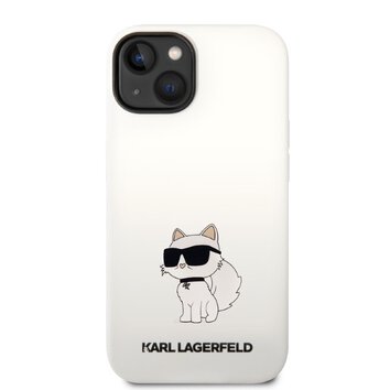 Karl Lagerfeld nakładka do iPhone Pro Max 14 6,7" KLHCP14XSNCHBCH biała HC Silicone NFT Choupette