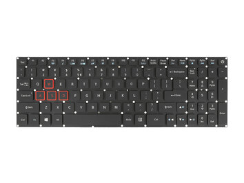 Klawiatura laptopa do Acer Nitro 5 AN515 - taśma 32pin (numeryczna, podświetlana)