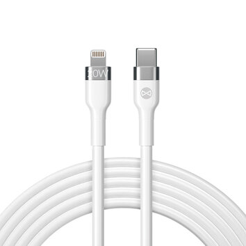 Forever kabel Flexible USB-C - Lightning 1,0 m 20W biały