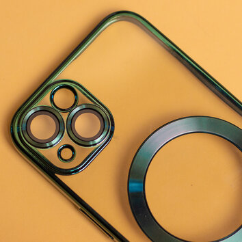 Nakładka Color Chrome Mag do iPhone 14 Plus 6,7" zielona