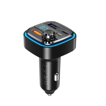 XO transmiter FM BCC08 Bluetooth MP3 ładowarka samochodowa 3,1A czarna