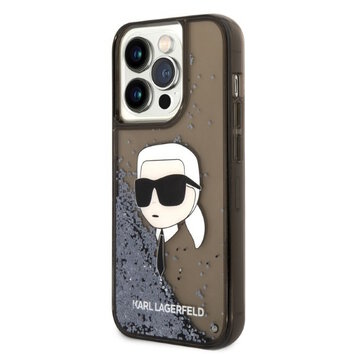 Karl Lagerfeld nakładka do iPhone 14 Pro Max 6,7" KLHCP14XLNKHCK czarna hardcase Glitter Karl Head