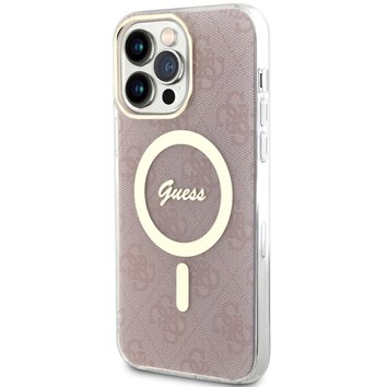 Guess nakładka do iPhone 13 Pro Max 6,7" GUHMP13XH4STP różowa hardcase Magsafe IML 4G