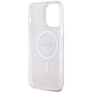 Guess nakładka do iPhone 14 Pro Max 6,7" GUHMP14XH4STP różowa hardcase Magsafe IML 4G