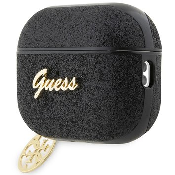 Guess etui do AirPods Pro 2 GUAP2GLGSHK czarne PU Glitter Flake 4G