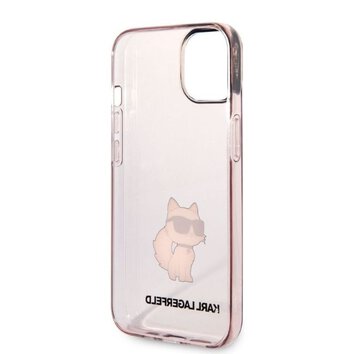 Karl Lagerfeld nakładka do iPhone 14 6,1" KLHCP14SHNCHTCP różowa hardcase Ikonik Choupette