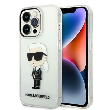 Karl Lagerfeld nakładka do iPhone 14 Pro Max 6,7" KLHCP14XHNIKTCT transparentna hardcase Ikonik Karl Lagerfeld