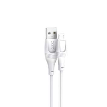 XO kabel NB238 USB - microUSB 3,0 m 2A biały