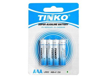 Bateria alkaliczna TINKO AAA/LR3 4szt/blister