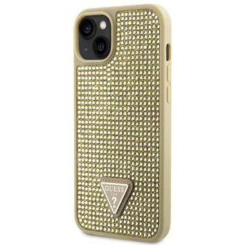 Guess nakładka do iPhone 14 6,1" GUHCP14SHDGTPD złota hardcase Rhinestone Triangle