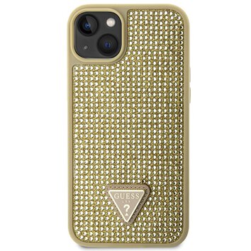 Guess nakładka do iPhone 14 6,1" GUHCP14SHDGTPD złota hardcase Rhinestone Triangle