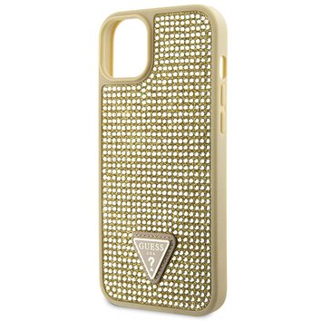 Guess nakładka do iPhone 14 6,1" GUHCP14SHDGTPD złota hardcase Rhinestone Triangle