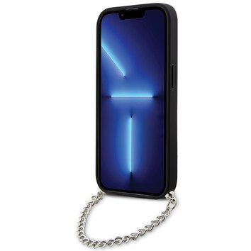 Karl Lagerfeld nakładka do iPhone 14 Pro Max 6,7" KLHCP14XSACKLHPK czarna hardcase Saffiano Mono Chain