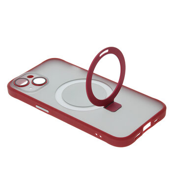 Nakładka Mag Ring do iPhone 15 Pro Max 6,7" czerwony