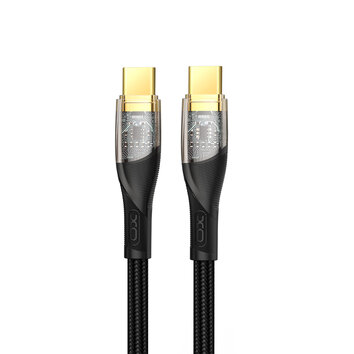 XO Clear kabel NB-Q223B USB-C - USB-C 1,0 m 60W czarny