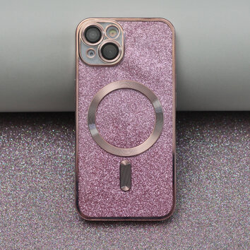 Nakładka Glitter Chrome Mag do iPhone 12 Pro Max 6,7" różowa