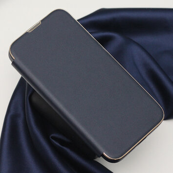 Etui Smart Gold Frame Mag do iPhone 15 Pro Max 6,7" granatowe