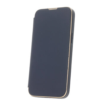 Etui Smart Gold Frame Mag do iPhone 15 Plus 6,7" granatowe