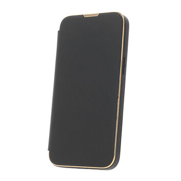 Etui Smart Gold Frame Mag do iPhone 15 Pro Max 6,7" czarne