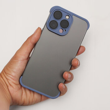 TPU mini bumpers z ochroną aparatu do iPhone 14 Pro Max 6,7" niebieski