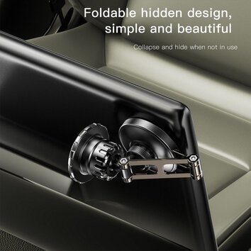 FORCELL F-Grip IronSecure uchwyt samochodowy do szyby/deski magnetyczny czarny