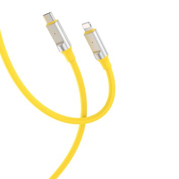 XO kabel NB-Q252A USB-C - Lightning 1,0 m 27W żółty