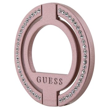 Guess podstawka GUMRSALDGP Ringstand Rhinestones pink